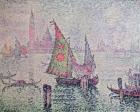 The Green Sail, Venice, 1904 (oil on canvas)