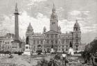 The City Chambers, George Square, Glasgow, Scotland in the 19th century. From Cities of the World, published c.1893.