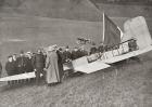 The landing of Blériot at Dover, England in1909 after making the first flight across the English Channel in a heavier than air aircraft. Louis Charles Joseph Blériot, 1872 – 1936. French aviator, inventor and engineer. From The Wonderful Year 1909