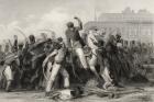 Death of Colonel Finnis at Meerut, from 'The History of the Indian Mutiny', published in 1858 (engraving)