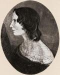 Emily Jane Brontë, 1818 -1848. English novelist and poet. After a painting by her brother Branwell Brontë. From Impressions of English Literature, published 1944.