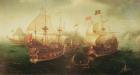 Naval Battle, 1605 (oil on canvas)