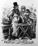 An Oyster Vendor, from 'London, A Pilgrimage' by William Blanchard Jerrold, edition published in 1890 (engraving)