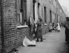 London Slums (b/w photo)