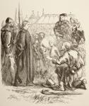 Joan la Pucelle at the Stake, 1890 (litho)