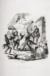 The rival editors, illustration from `The Pickwick Papers' by Charles Dickens (1812-70) published 1837 (litho)