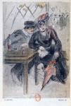 A Prostitute and her Client, illustration from 'La Maison Philibert' by Jean Lorrain (1855-1906) published in 1904 (colour litho)