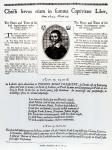 Christi Servus Etiam in Summa Captivitate Liber: a page from a broadsheet containing a list of places and times of John Lilburne's (c.1614-57) imprisonments, published 1653 (engraving) (b/w photo)