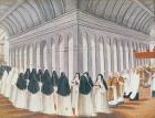 Procession of the Holy Sacrament in the Cloister, from 'l'Abbaye de Port-Royal', c.1710 (gouache on paper)