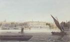 View of the River Front of New Somerset House, from Bankside, 1796 (w/c on paper)