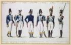 French Royal Guard, 1816 (gouache)