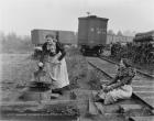 Girls of the paper mills, Appleton, Wisconsin, c.1880-99 (b/w photo)