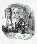 The Home of the Rick-Burner, illustration from 'Punch', 1844 (engraving)