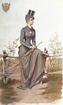 Elizabeth of Bavaria (1837-96), lithographed by Vincent Brooks, Day & Son, pub. April 1884 in "Vanity Fair" (litho)