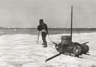 Dr. Douglas Mawson arriving back too late for his ship the SY Aurora, during his Australasian Antarctic Expedition, 1911 - 1913. Sir Douglas Mawson, 1882 – 1958. Australian geologist, Antarctic explorer and Academic. From The Year 1914 Illustrated.