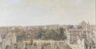 View of Paris from the Belvedere of M. Fornelle, rue des Boulangers, 1787 (pen, brown ink, w/c and gouache on paper)