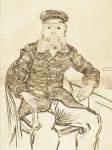 The Postman Joseph Roulin, 1888 (brown ink over graphite on paper)