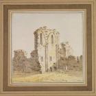 Monastery Ruins (Gothic Church Ruin), c.1806 (pen and ink and w/c on paper)