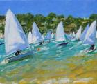 Sailboat Race (oil on canvas)
