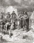 Treaty of Hengist and Horsa with Vortigern, king of the Britons in AD449. Hengist and Horsa, legendary Anglo-Saxon figures, Germanic brothers who led the Angle, Saxon, and Jutish armies that conquered the first territories of Britain in the 5th century. F