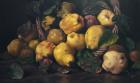 No 408, Récolte de coing, 2013, oil on canvas