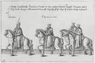 Lord Mayor and Aldermen in the funeral cortege of Sir Philip Sidney on the way to St. Paul's Cathedral, 1587 (engraving)