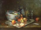 Still Life with Apples (oil on canvas)