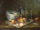 Still Life with Apples (oil on canvas)