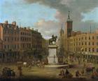 A View of Charing Cross and Northumberland House, 1746 (oil on canvas)