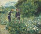 Picking Flowers, 1875 (oil on canvas)