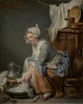 The Laundress, 1761 (oil on canvas)