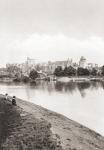 Windsor Castle, England seen from the River Thames in the late 19th century. From London, Historic and Social, published 1902.