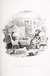Kate Nickleby sitting to Miss La Creevey, illustration from `Nicholas Nickleby' by Charles Dickens (1812-70) published 1839 (litho)