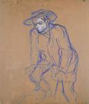 Aristide Bruant on a Bicycle, 1896