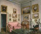 Col. Norcliffe's study at Langton Hall, c.1837