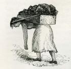 Woman carrying coal to the surface in East Scotland mines, from 'Cyclopaedia of Useful Arts and Manufactures' by Charles Tomlinson (engraving)