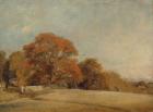 An Autumnal Landscape at East Bergholt, c.1805-08 (oil on canvas)