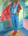 Red Jacket, 2001, (oil on canvas)