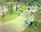 Promenaders in the garden, 1898 (oil on canvas)