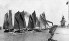 Regatta at Yarmouth (b/w photo)