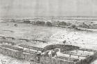 The capital of Uhehe, Tanzania, as it was in the late 19th century, from 'Africa Pintoresca', published 1888 (engraving)