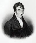 Portrait of John Clare (1793-1864) (engraving) (b/w photo)