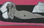 Carmena Resting (acrylic on paper)