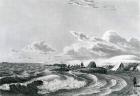 Expedition encamped at Point Turnagain, 1823 (lithograph)