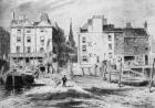 View of the Old Hungerford Stairs, c.1815 (pencil & w/c on paper) (b/w photo)