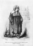 Madame Vauquer, illustration from 'Le Pere Goriot' by Honore de Balzac (1799-1850) (engraving) (b/w photo)