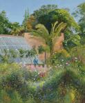 Cornflower Waves at Heligan (oil on canvas)