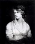 Portrait of Mary Wollstonecraft Godwin (1759-97) Author of a Vindication of the Rights of Woman, engraved by W.T. Annis, pub. 1802 (engraving) (b&w photo)