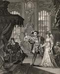 Henry VIII and Anne Boleyn, engraved by T. Cooke, from 'The Works of Hogarth', published 1833 (litho)