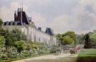 View of the Garden Facade of the Chateau, from a collection of twelve 'Views of the Malmaison' (w/c on paper)